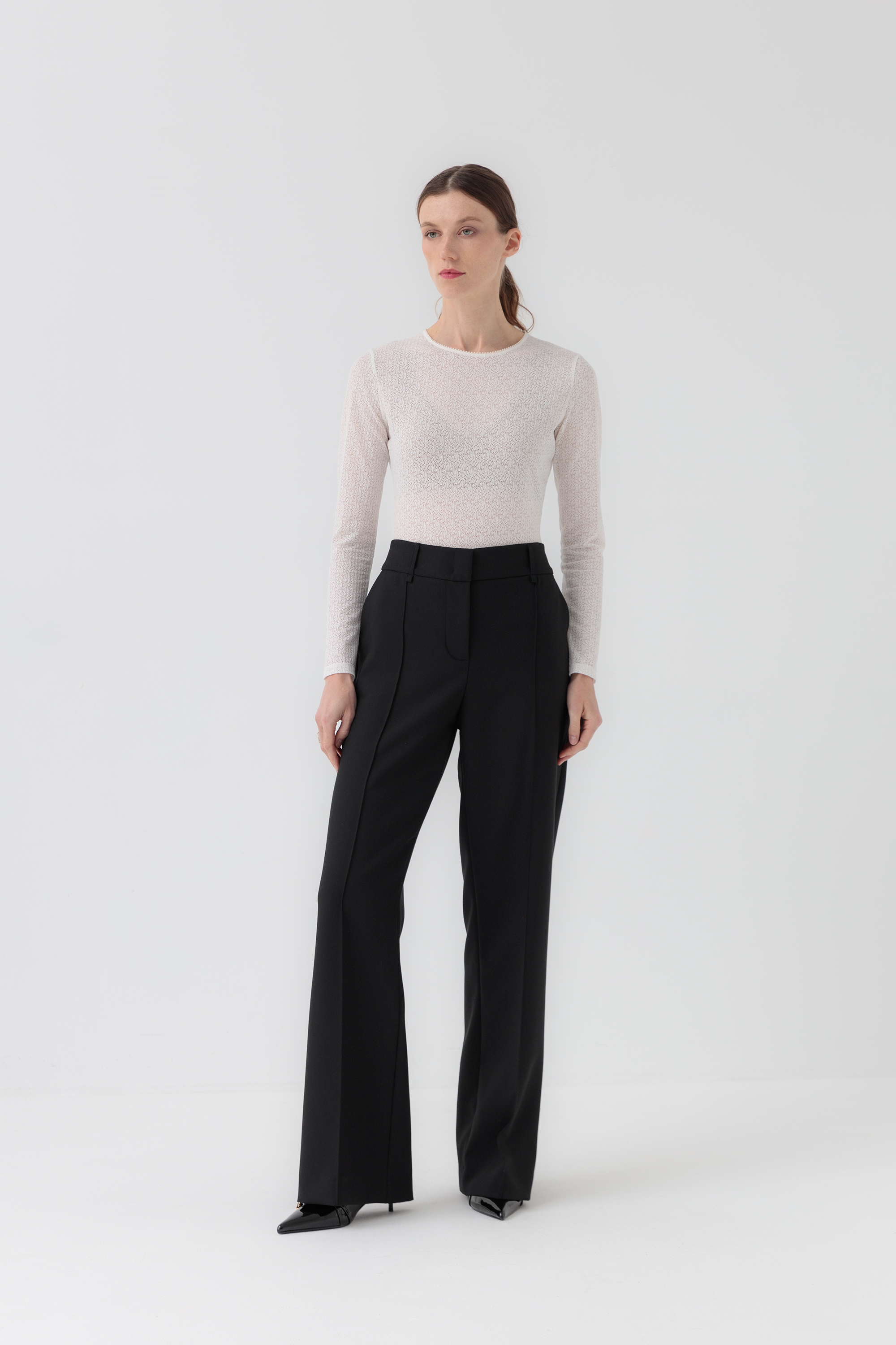 Блуза-боди белая Кьети