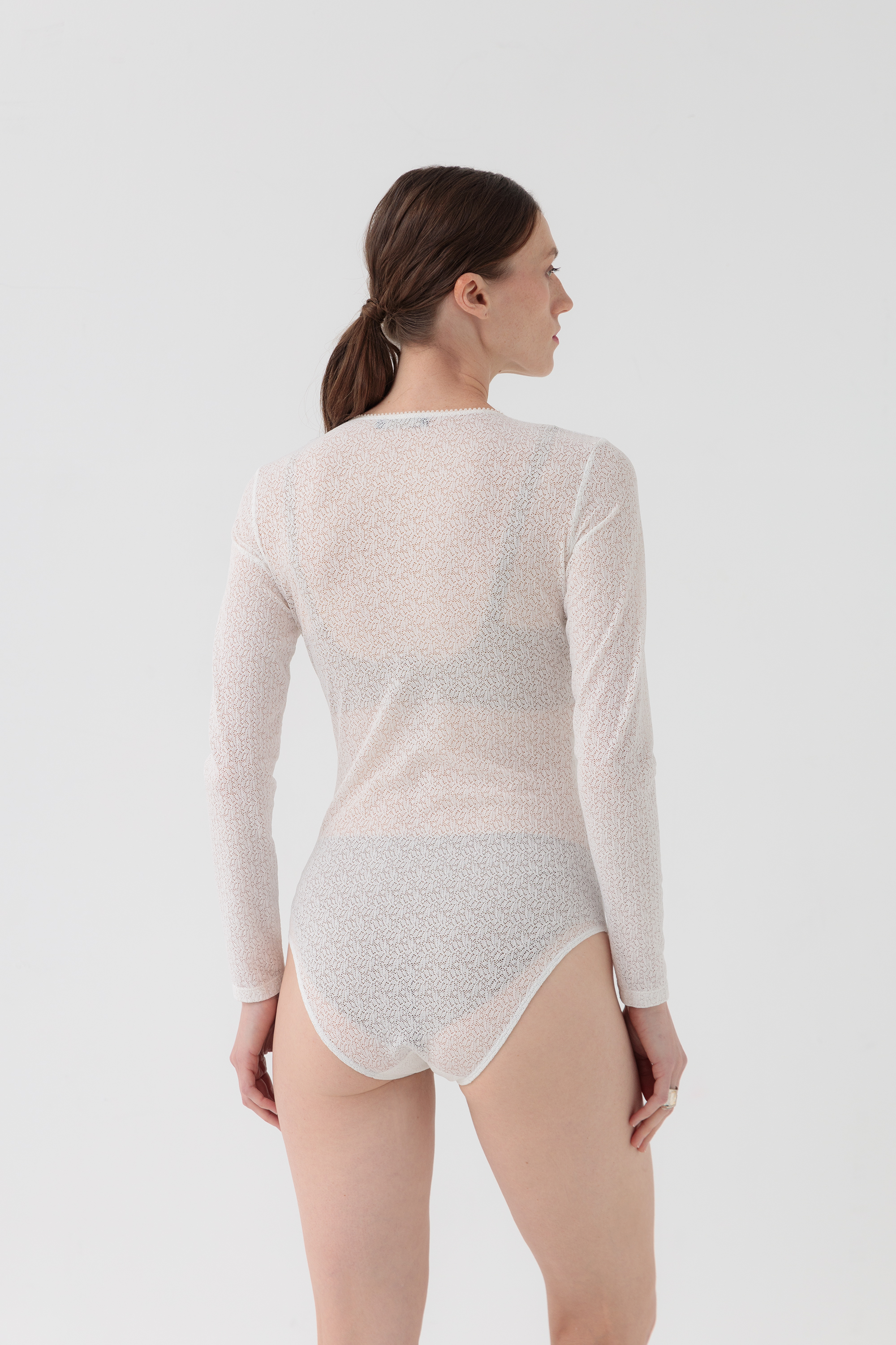 Блуза-боди белая Кьети