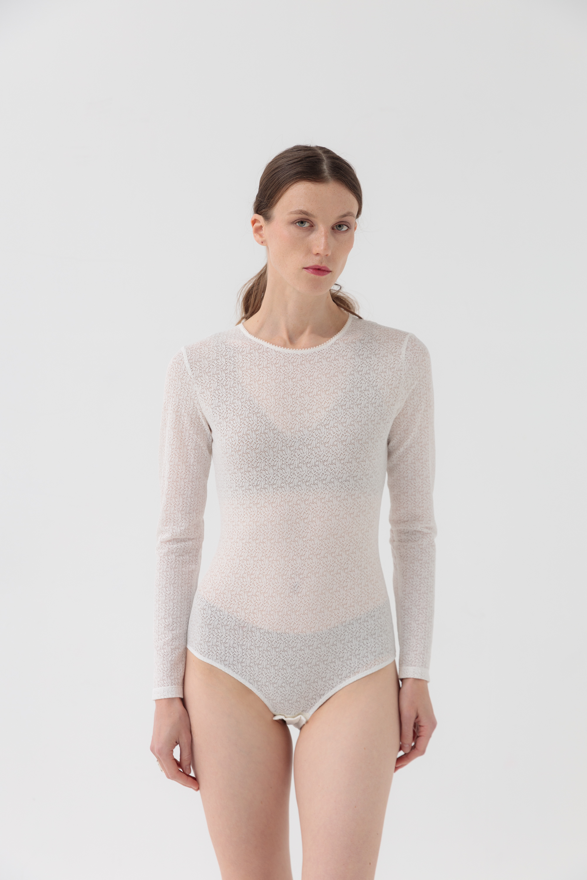 Блуза-боди белая Кьети