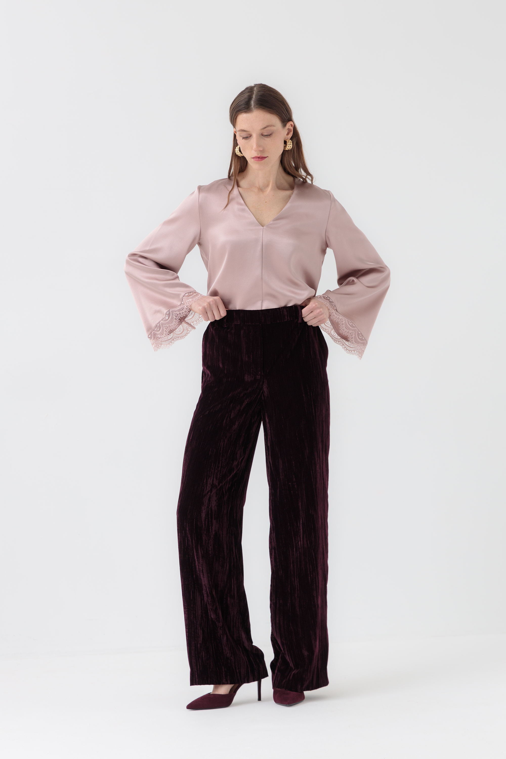 брюки СТИЛЬЯНО бордовые
